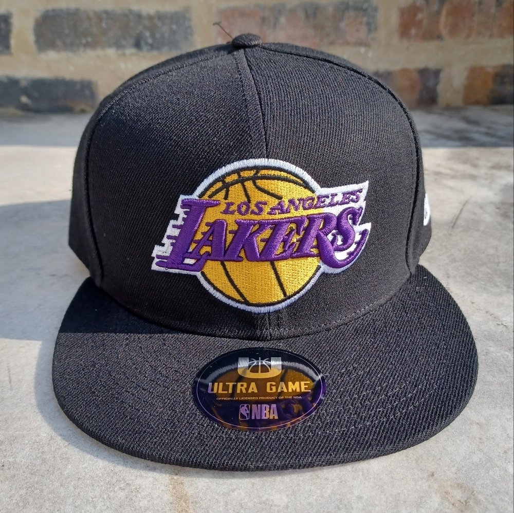 NBA LA Lakers Black Snap Back Hat